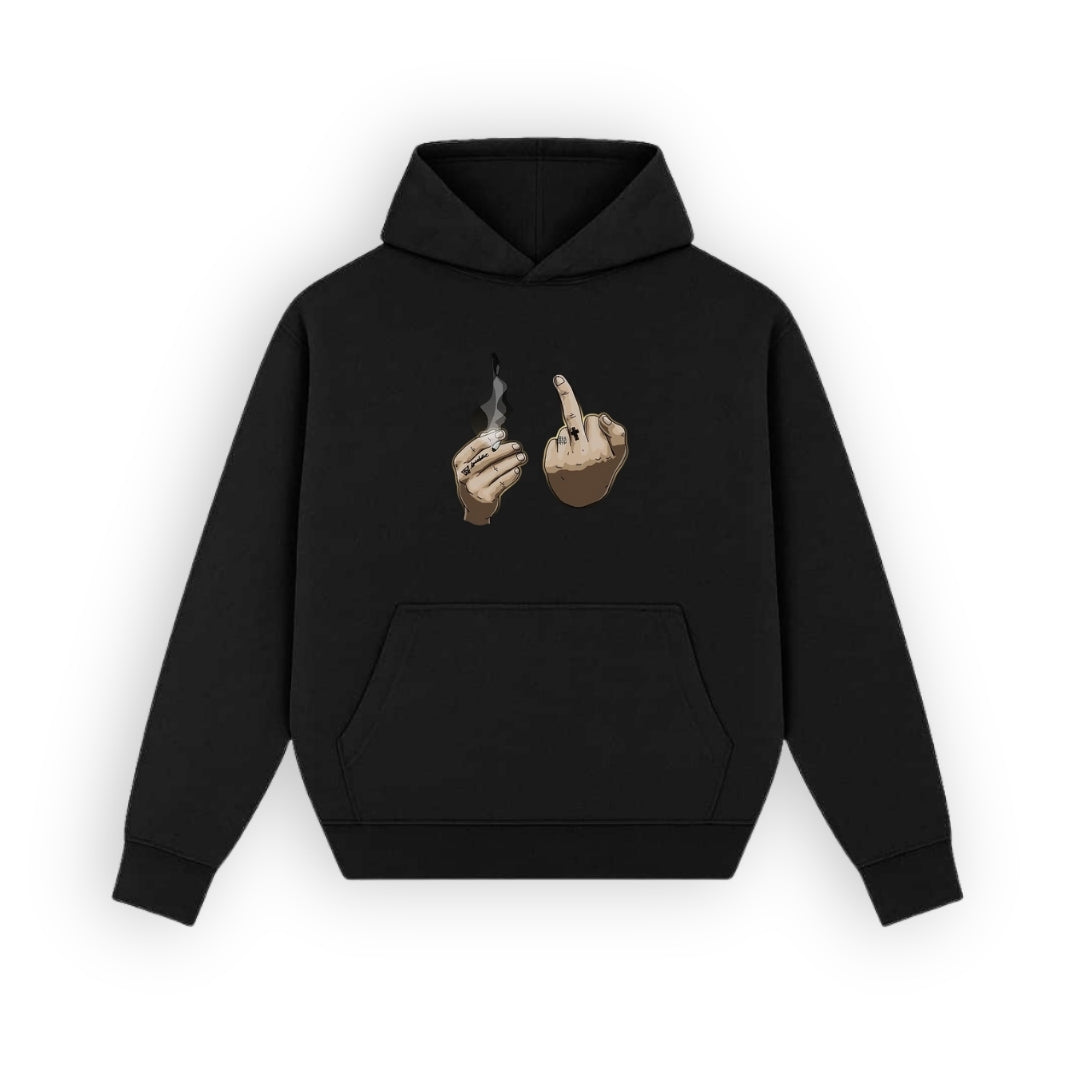 Who cares Black Hoodie