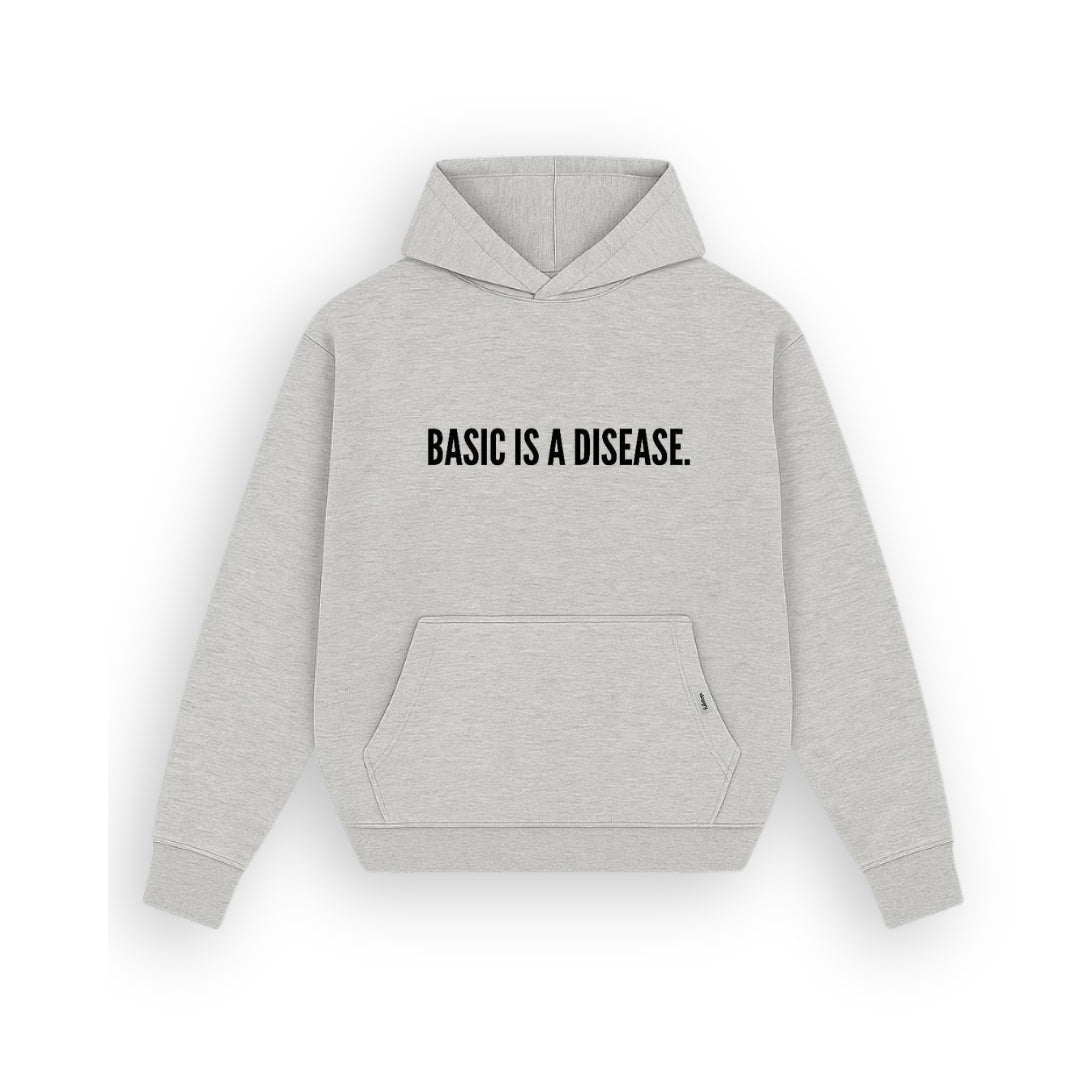 Basic Disease Heather Grey Hoodie