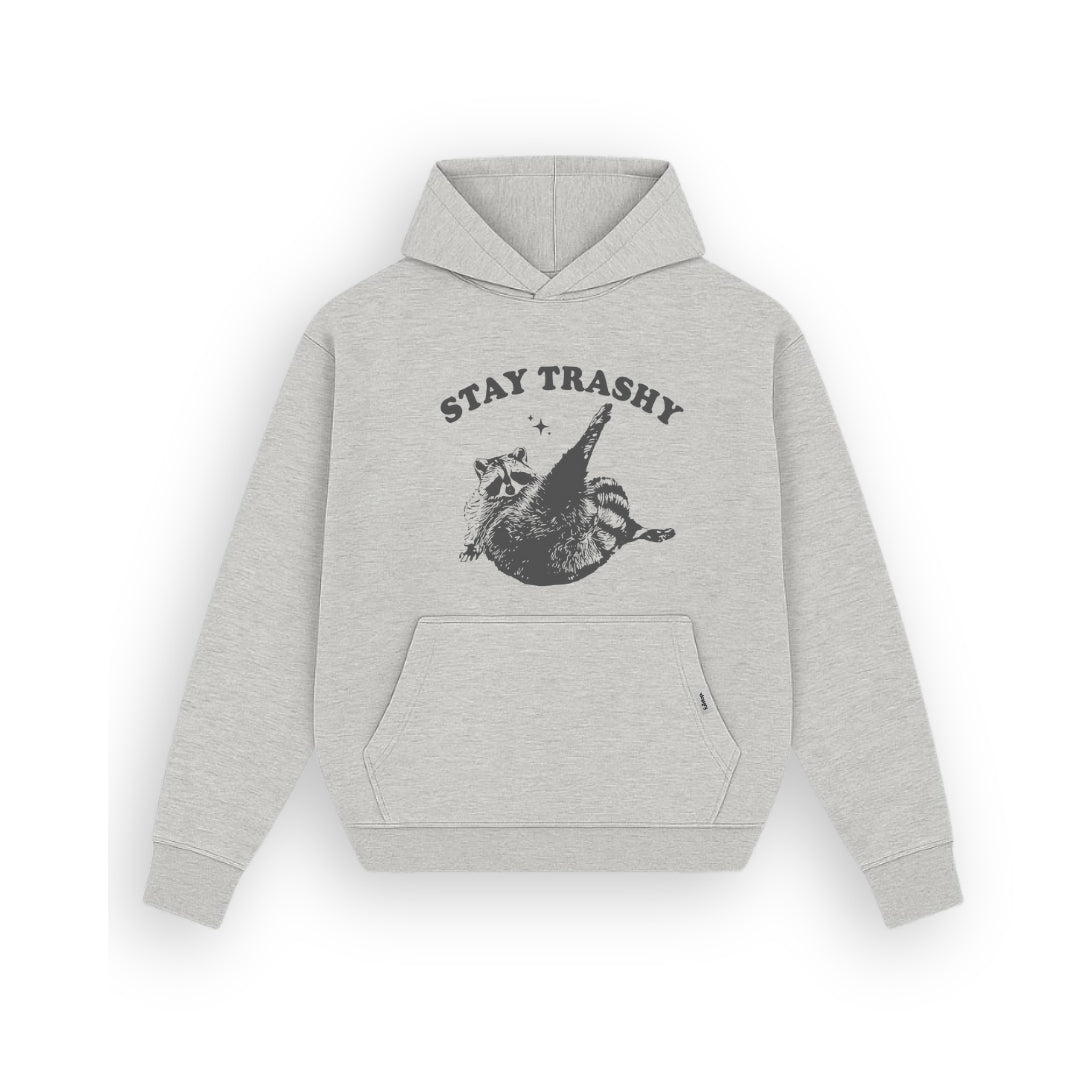 Stay Trashy Heather Grey Hoodie