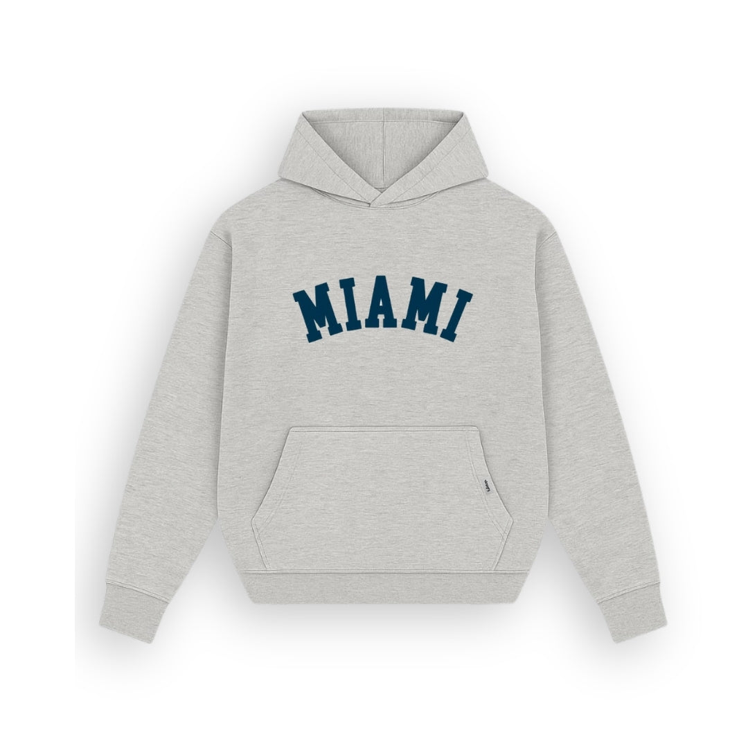 Miami Heather Grey Hoodie