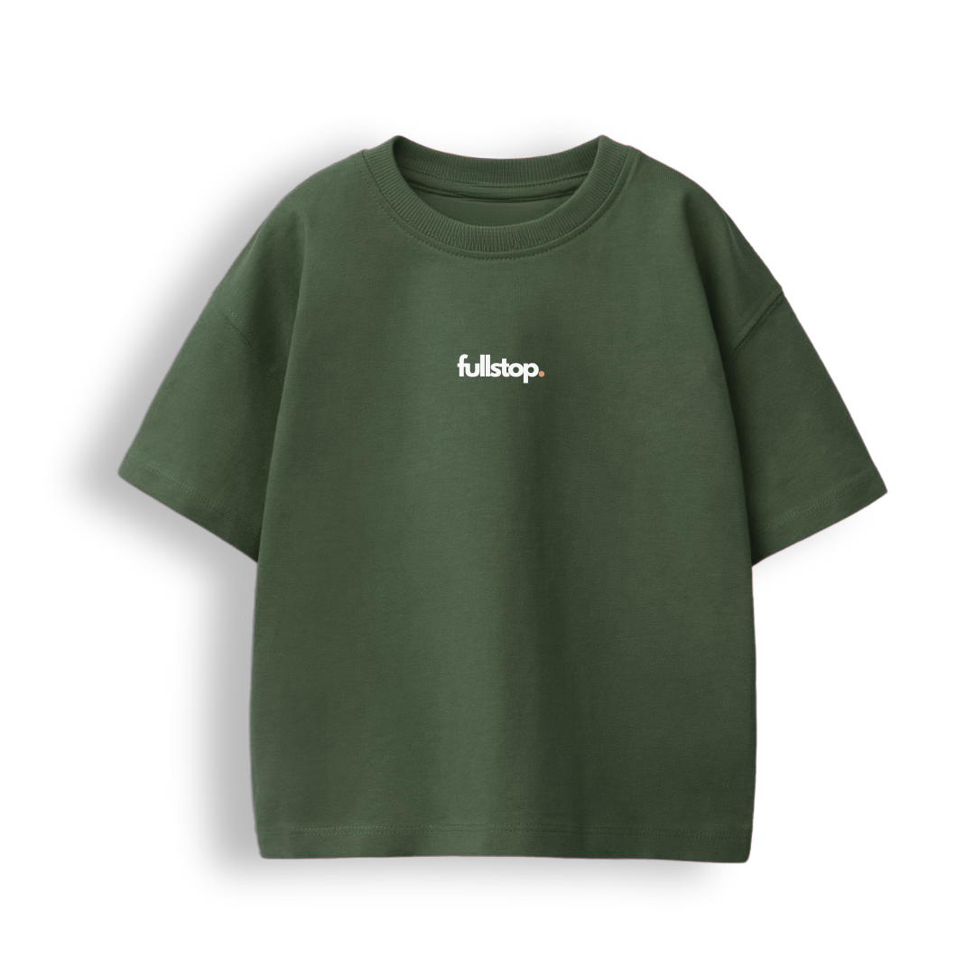 Olive Green Essential Oversize Tee.