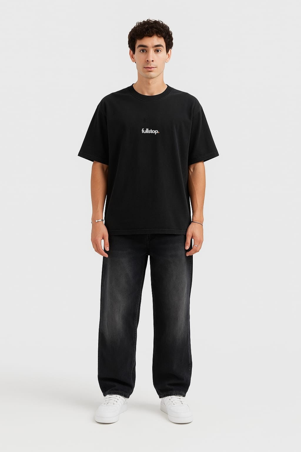Black Essential Oversize Tee