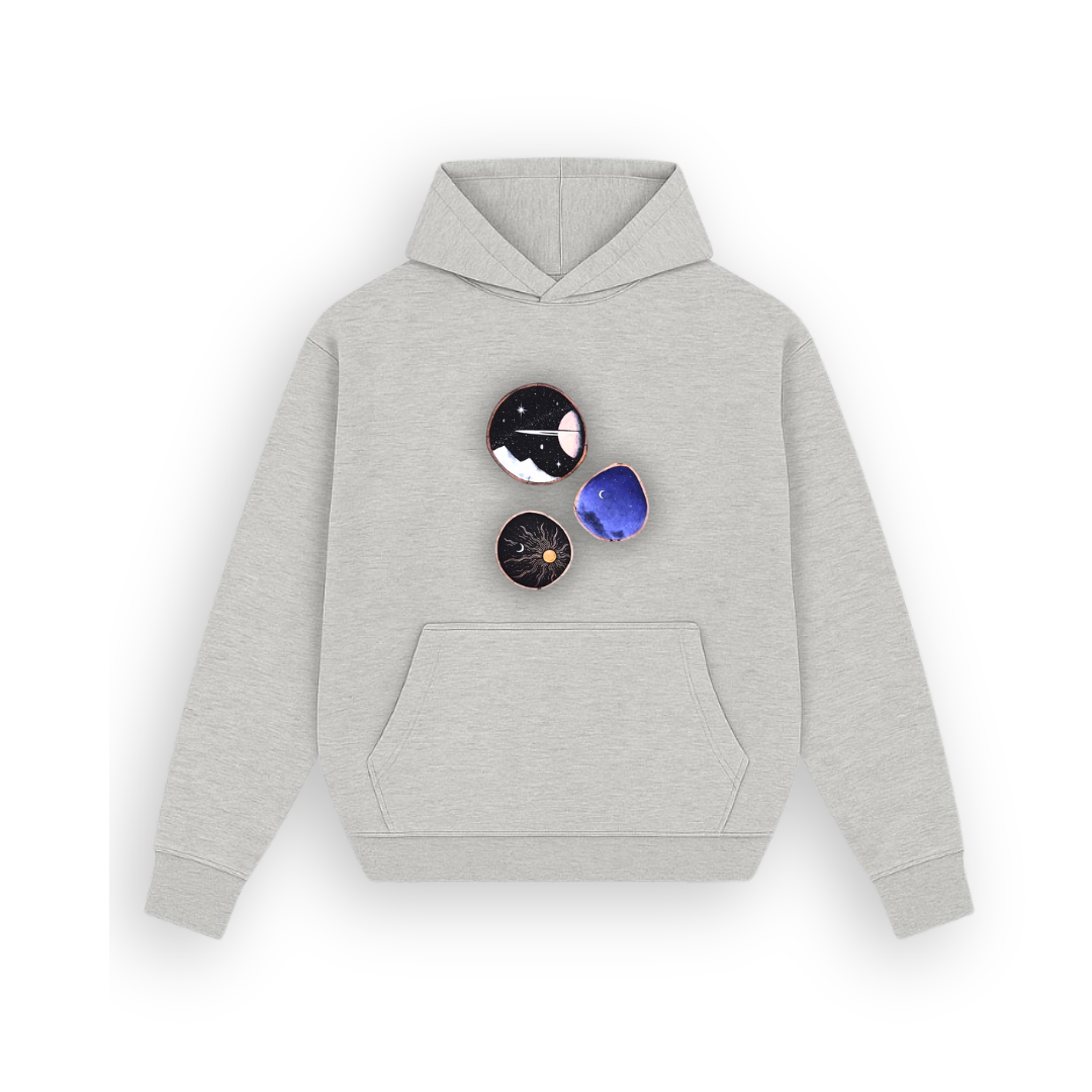 New Phase Heather Grey Hoodie