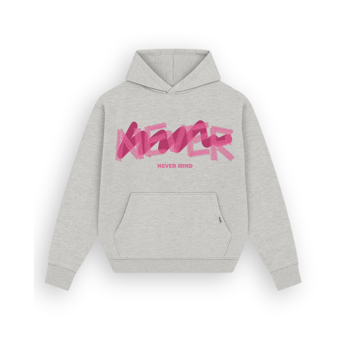 Never Heather Grey Hoodie