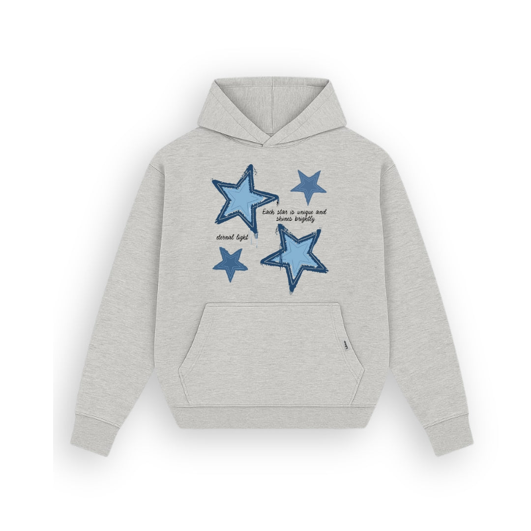 Blue Star Heather Grey Hoodie