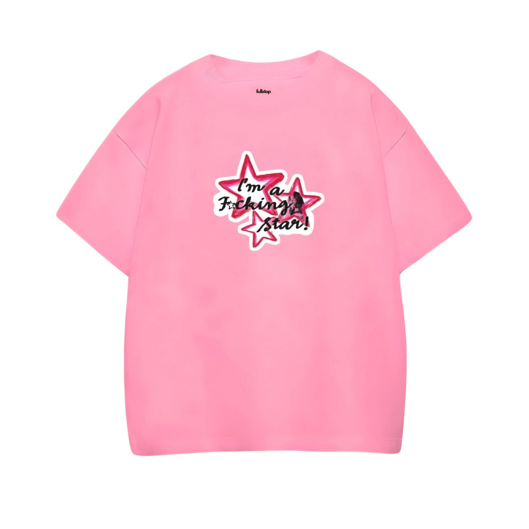Star Pink Oversize Tee