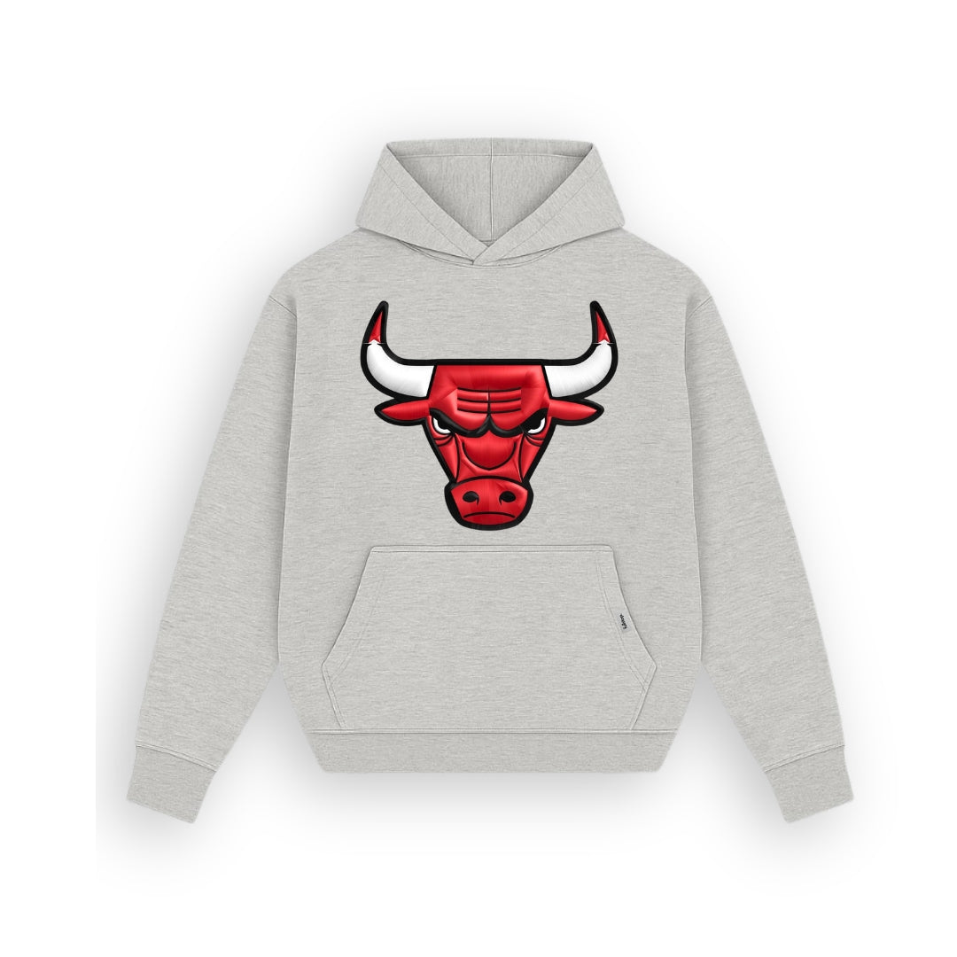 Bull Heather Grey Hoodie