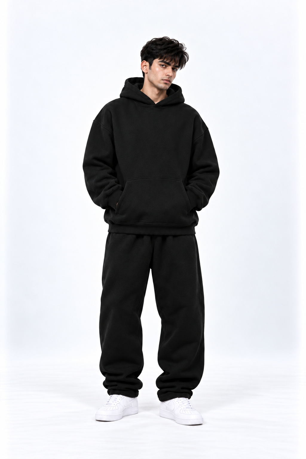 Black Deep Current Hoodie