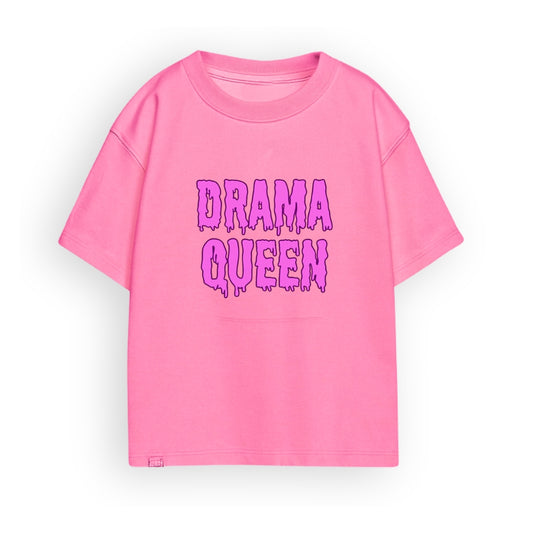 Drama Queen Pink Oversize Tee