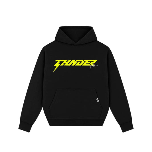 Yellow Thunder Black Hoodie