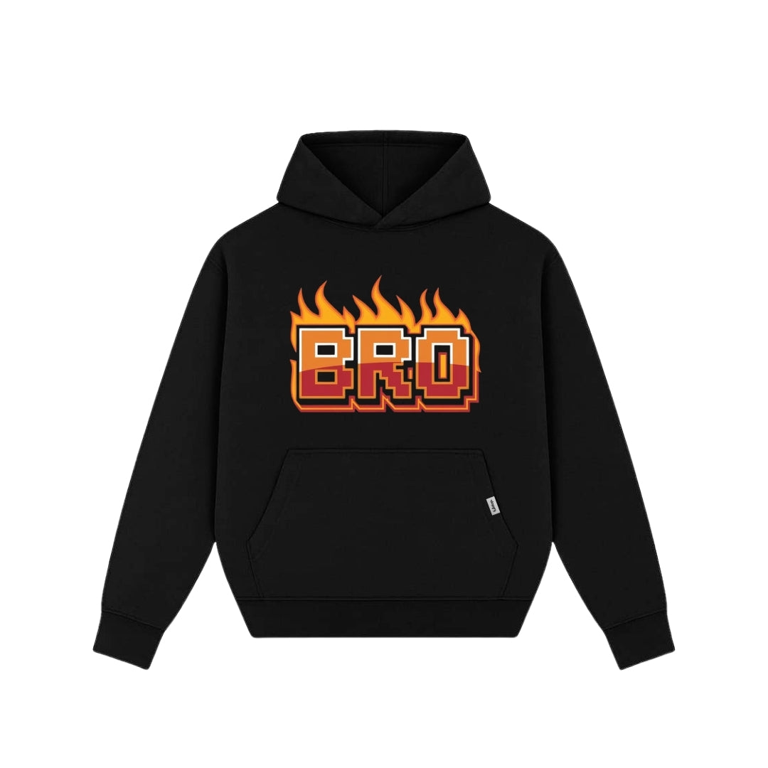 Bro Black Hoodie