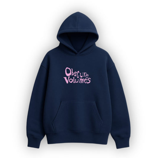 Obscure Volumes Navy Blue Hoodie