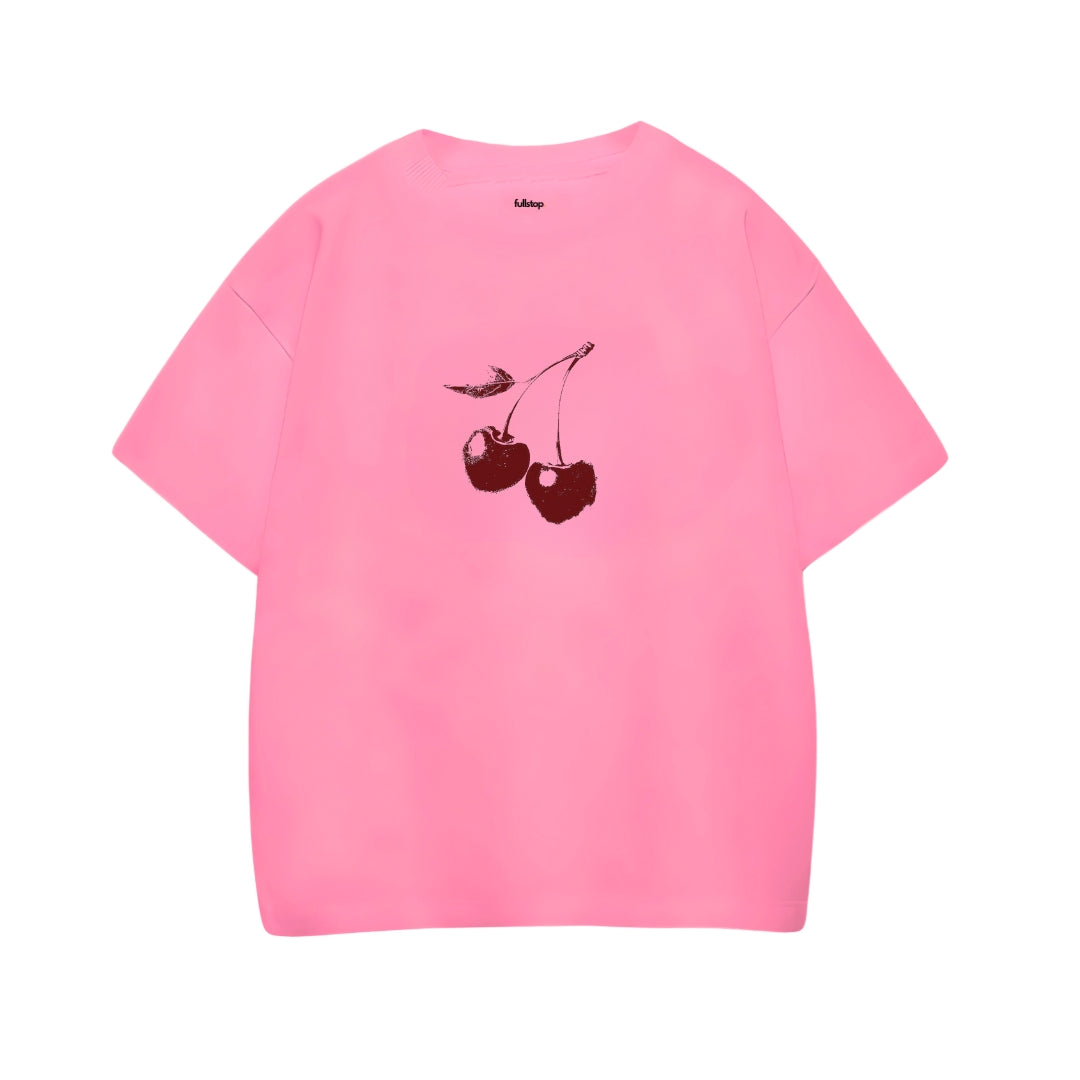 Cherry Pink Oversize Tee