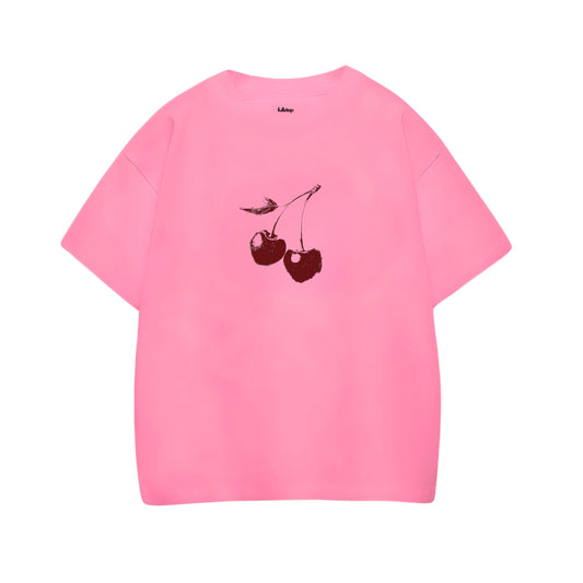 Cherry Pink Oversize Tee