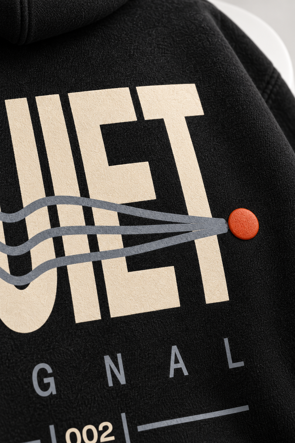 Black Quiet Hoodie