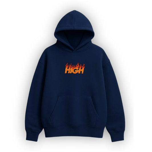 High Navy Blue Hoodie