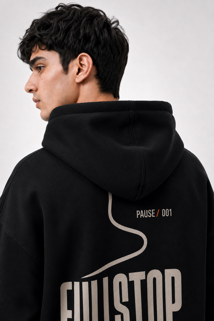 Black Pause-001 Hoodie