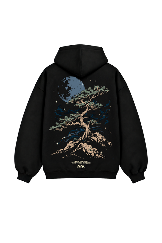 Black Moonlit Roots Hoodie