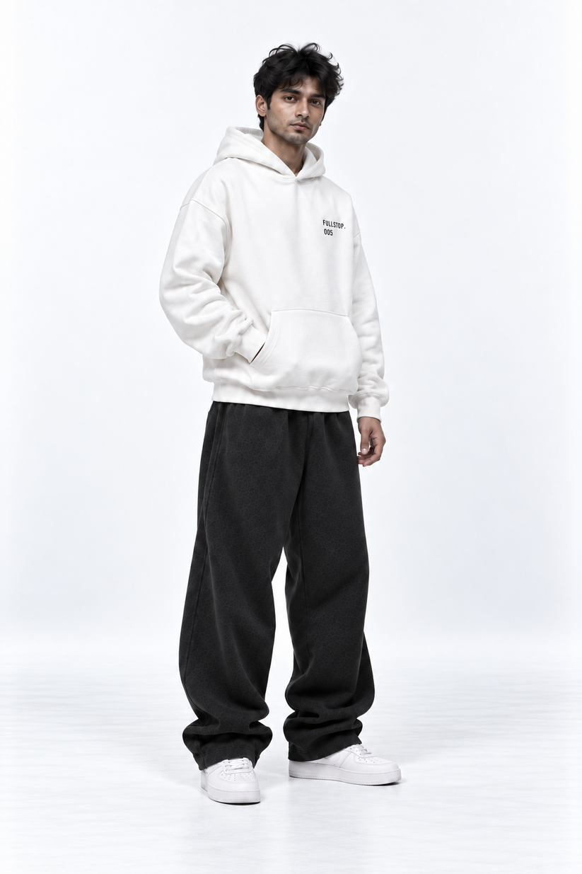White Night Messenger Hoodie