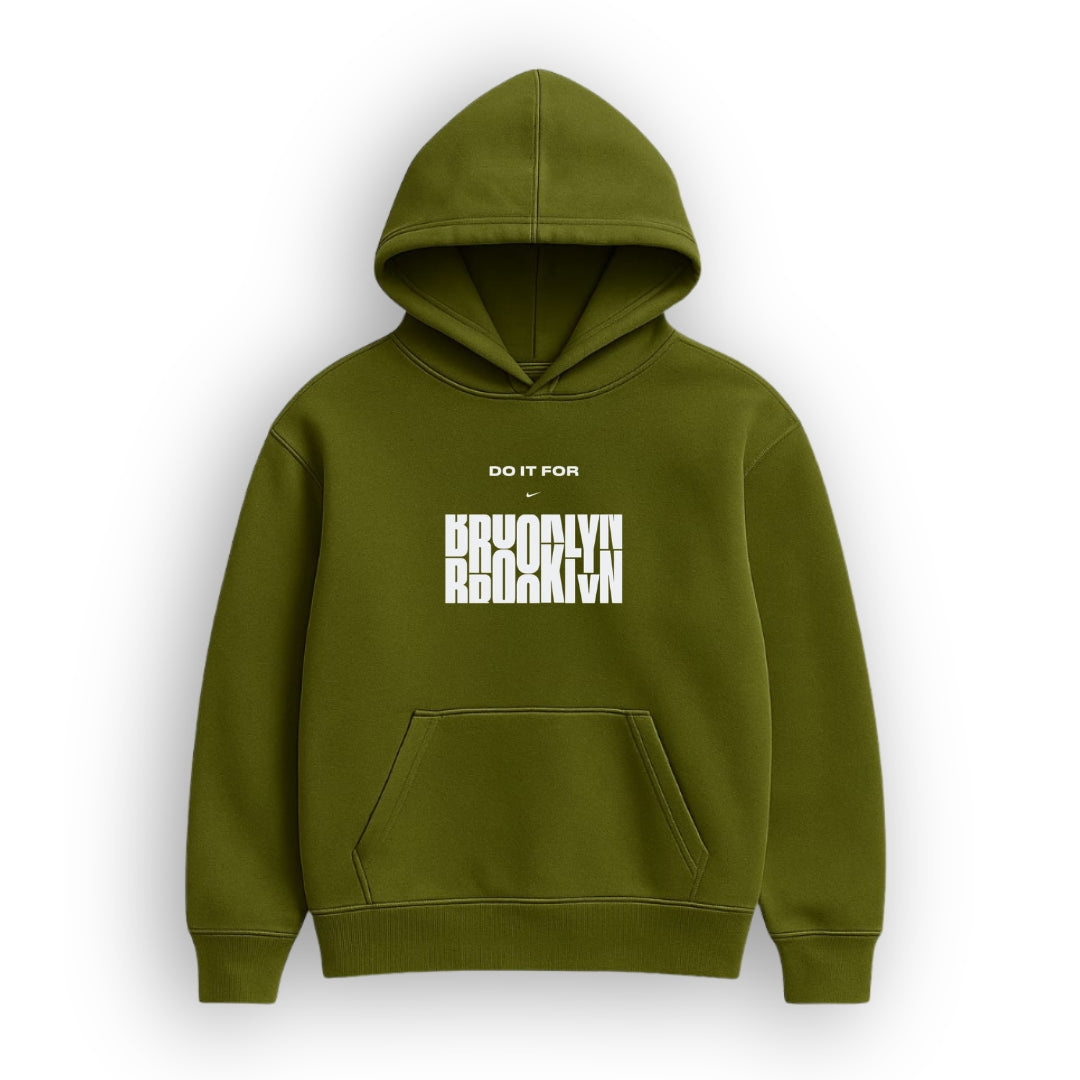 Brooklyn Mirror Olive Green Hoodie