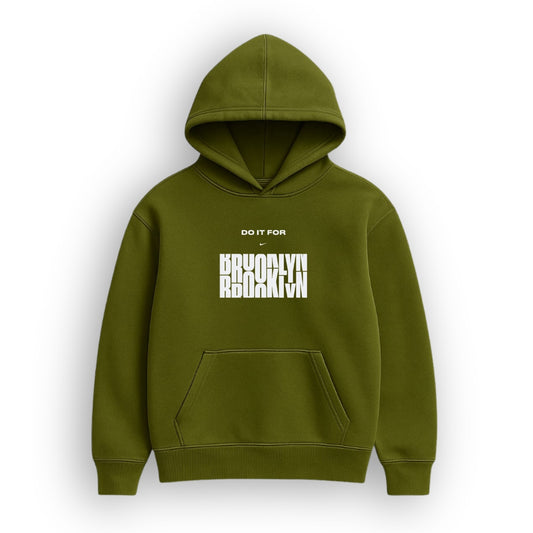Brooklyn Mirror Olive Green Hoodie
