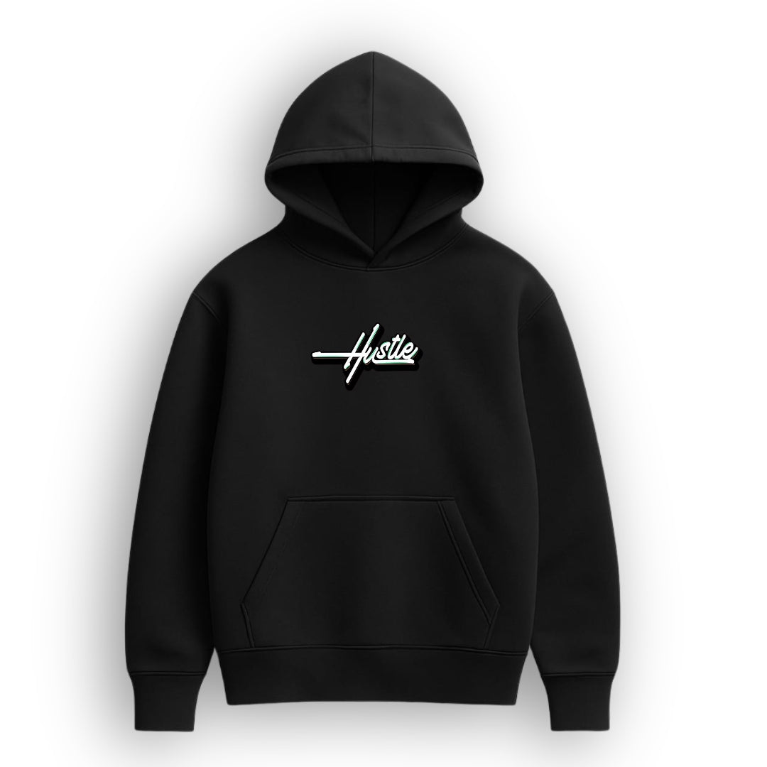Hustle Black Hoodie
