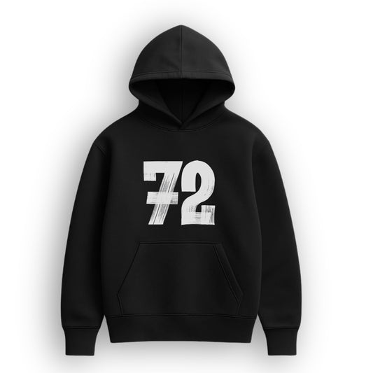 72 Black Hoodie