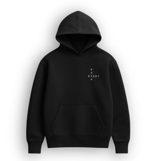 Keep Ready Black Hoodie