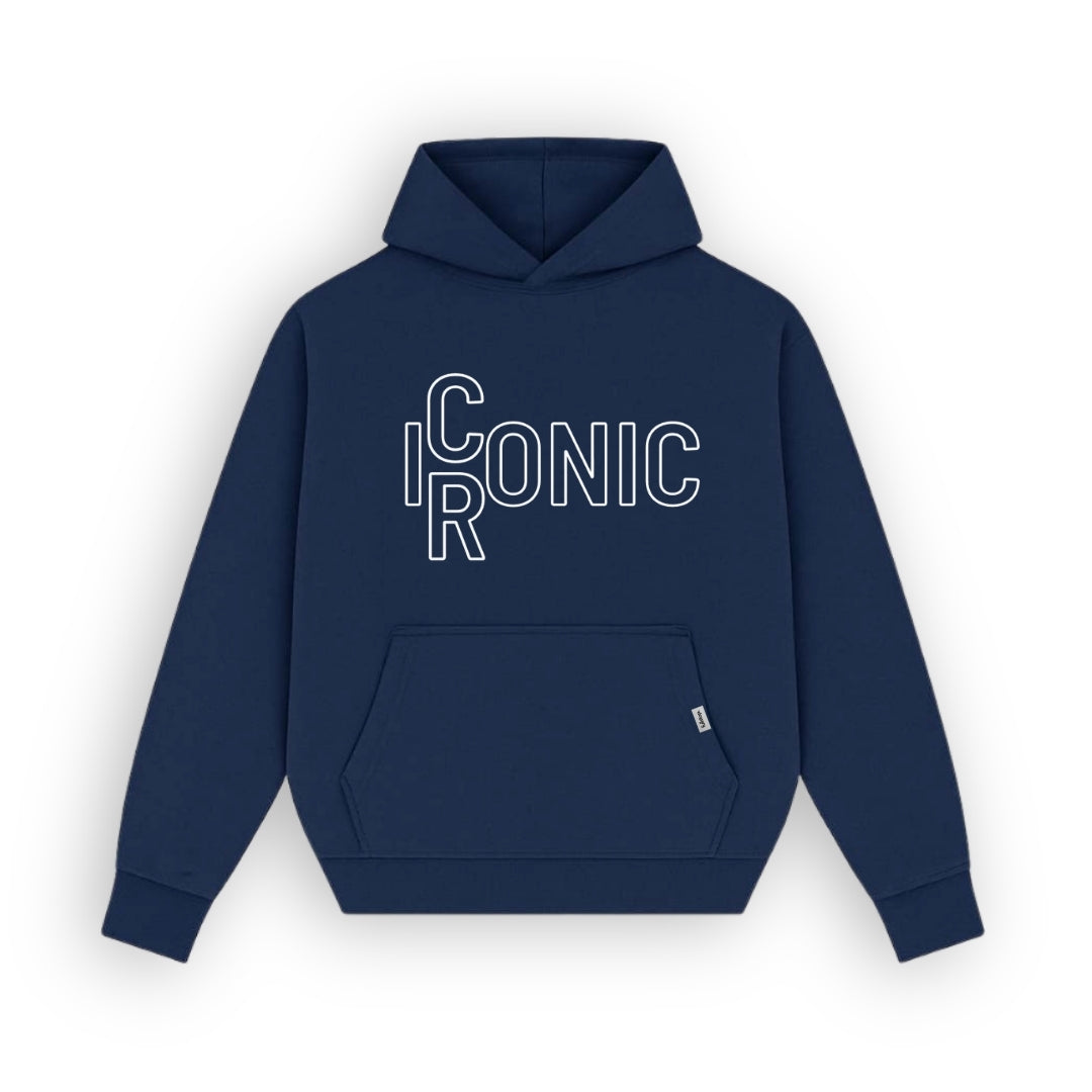Ironic is the new Iconic Navy Blue Hoodie