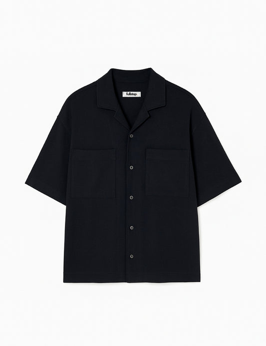 Midnight Cuban Collar Shirt