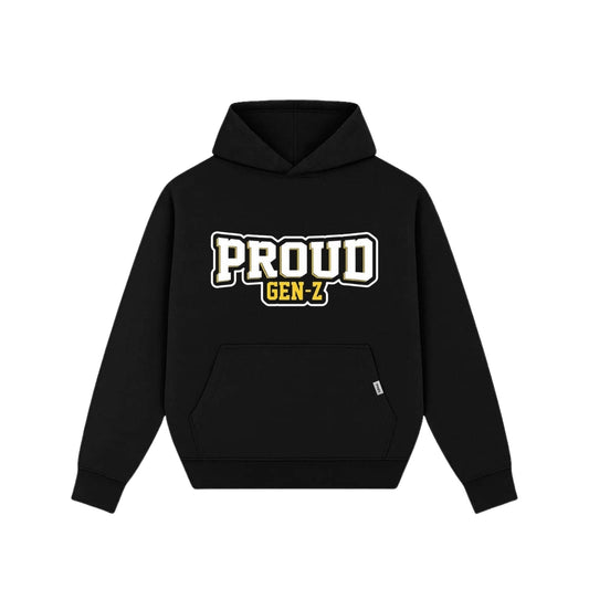 Proud Gen-Z Black Hoodie