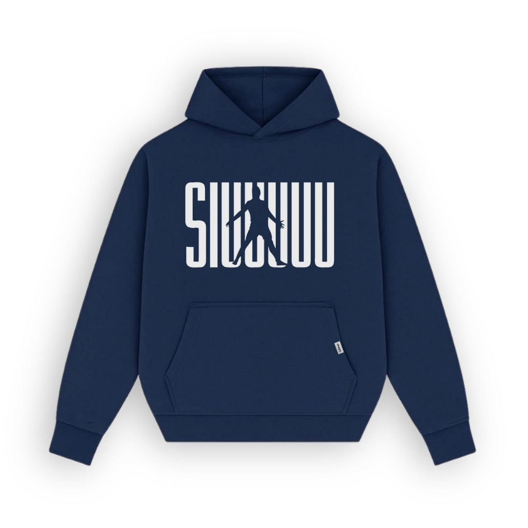 Siuuuu Navy Blue Hoodie