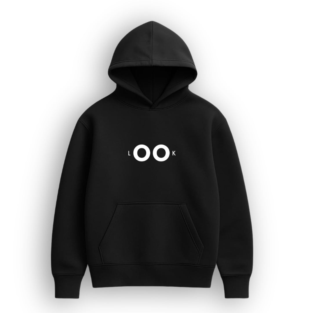 Look Black Hoodie