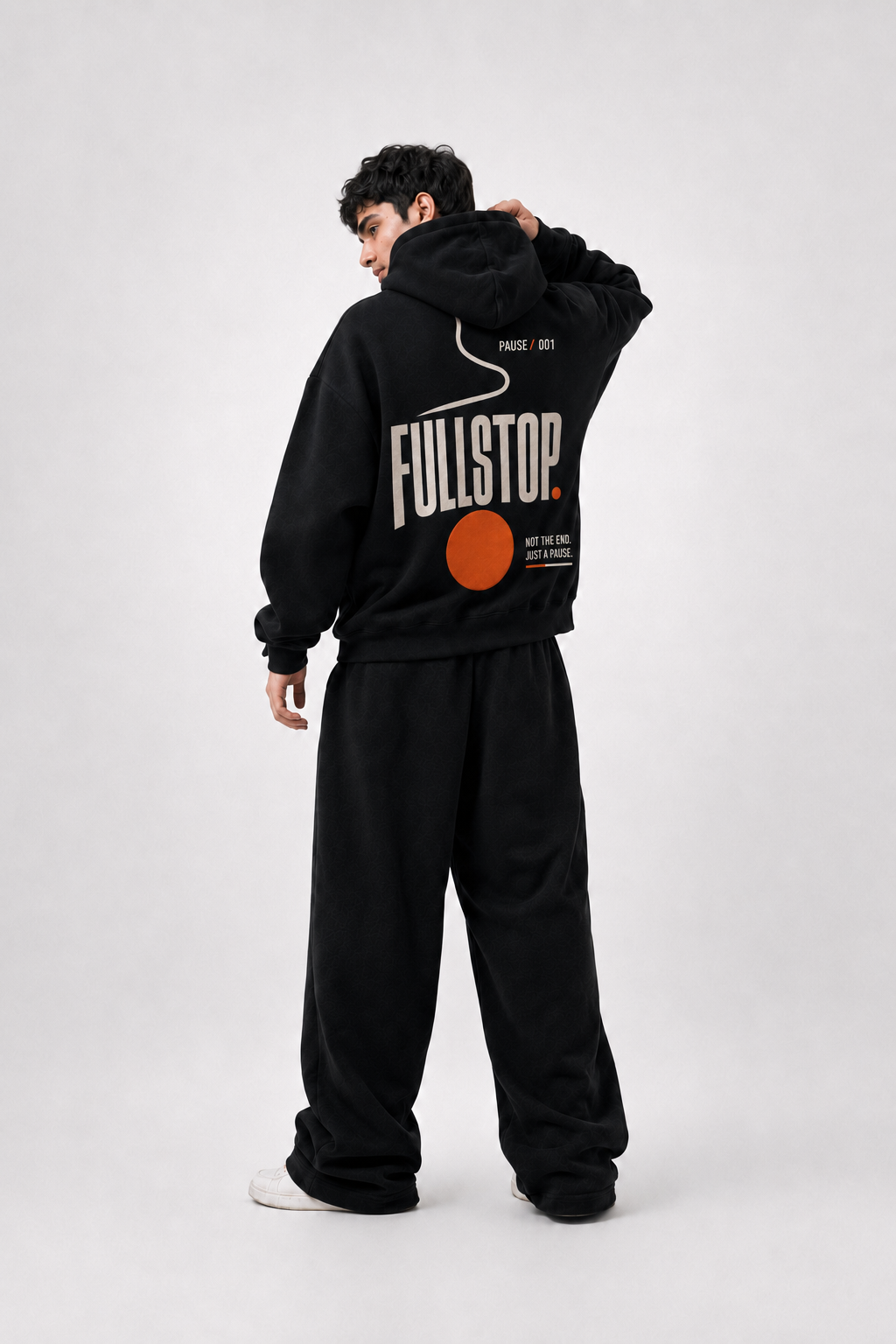 Black Pause-001 Hoodie