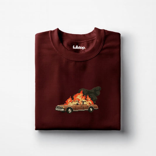 Ash Maroon Short Sleeves T-Shirt
