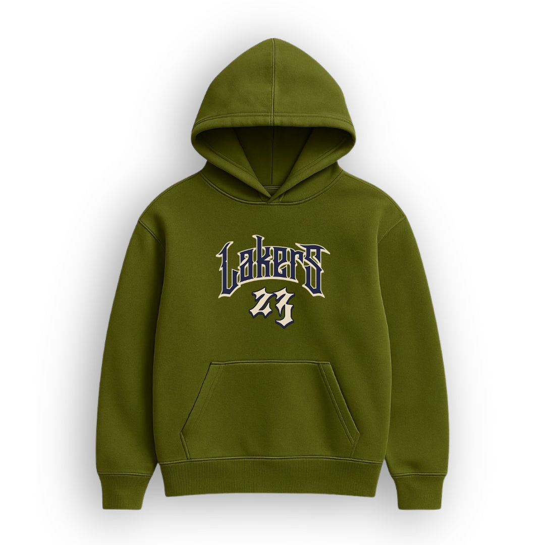Lakers Olive Green Hoodie