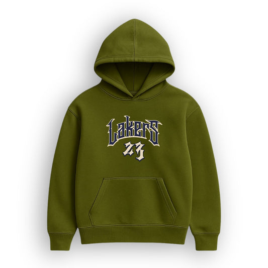 Lakers Olive Green Hoodie