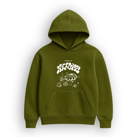 Nature Olive Green Hoodie