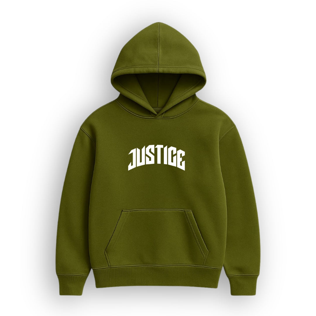 Justice Arc Olive Green Hoodie