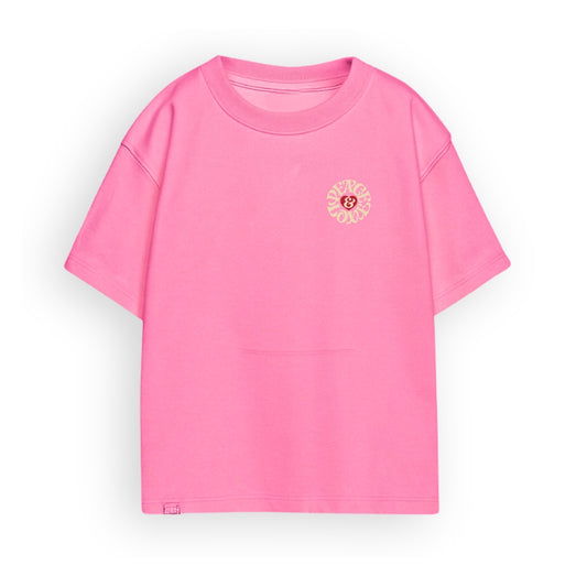 Love with Peace Pink Oversize Tee