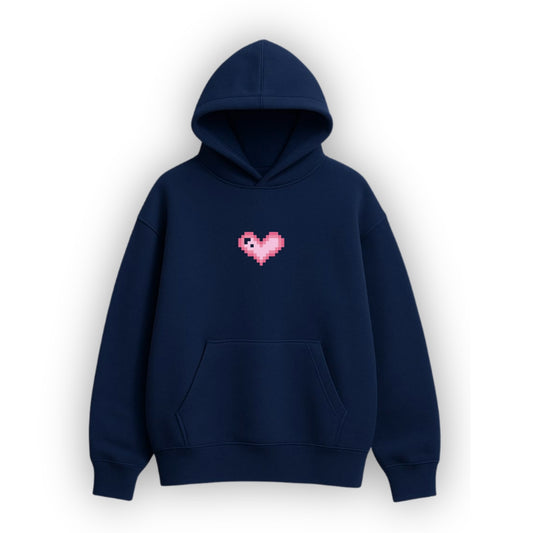 Pink Navy Blue Hoodie