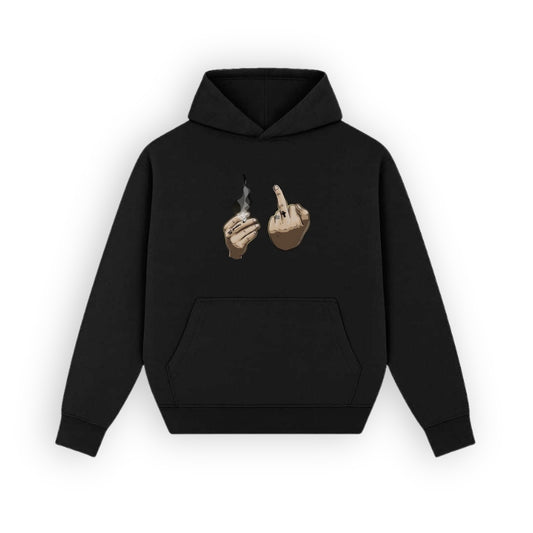 Who cares Black Hoodie