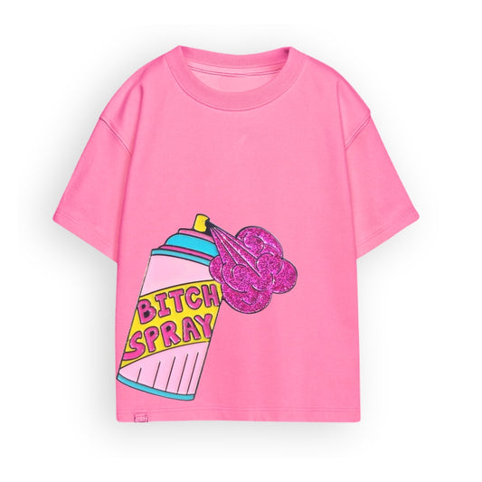 Spray Pink Oversize Tee