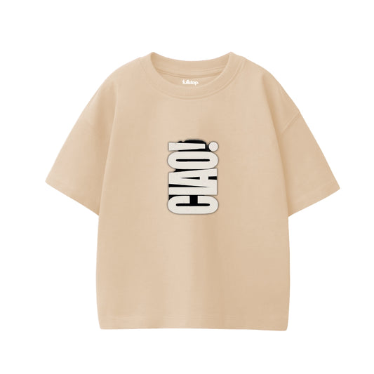 CIAO Beige Essential Oversize Tee