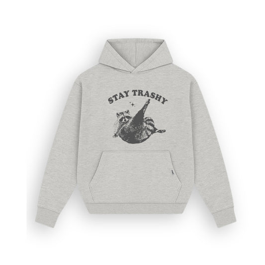 Stay Trashy Heather Grey Hoodie
