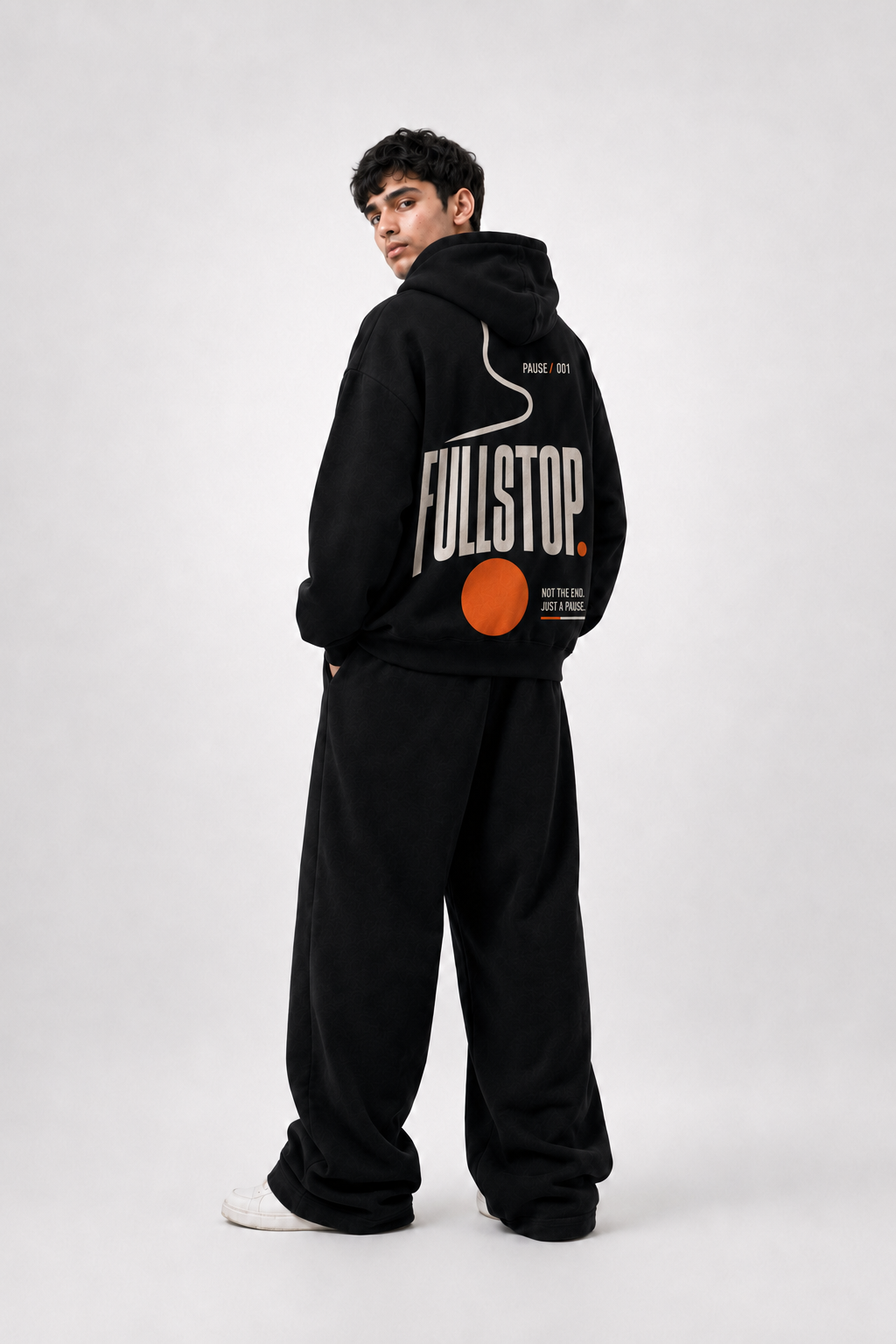 Black Pause-001 Hoodie