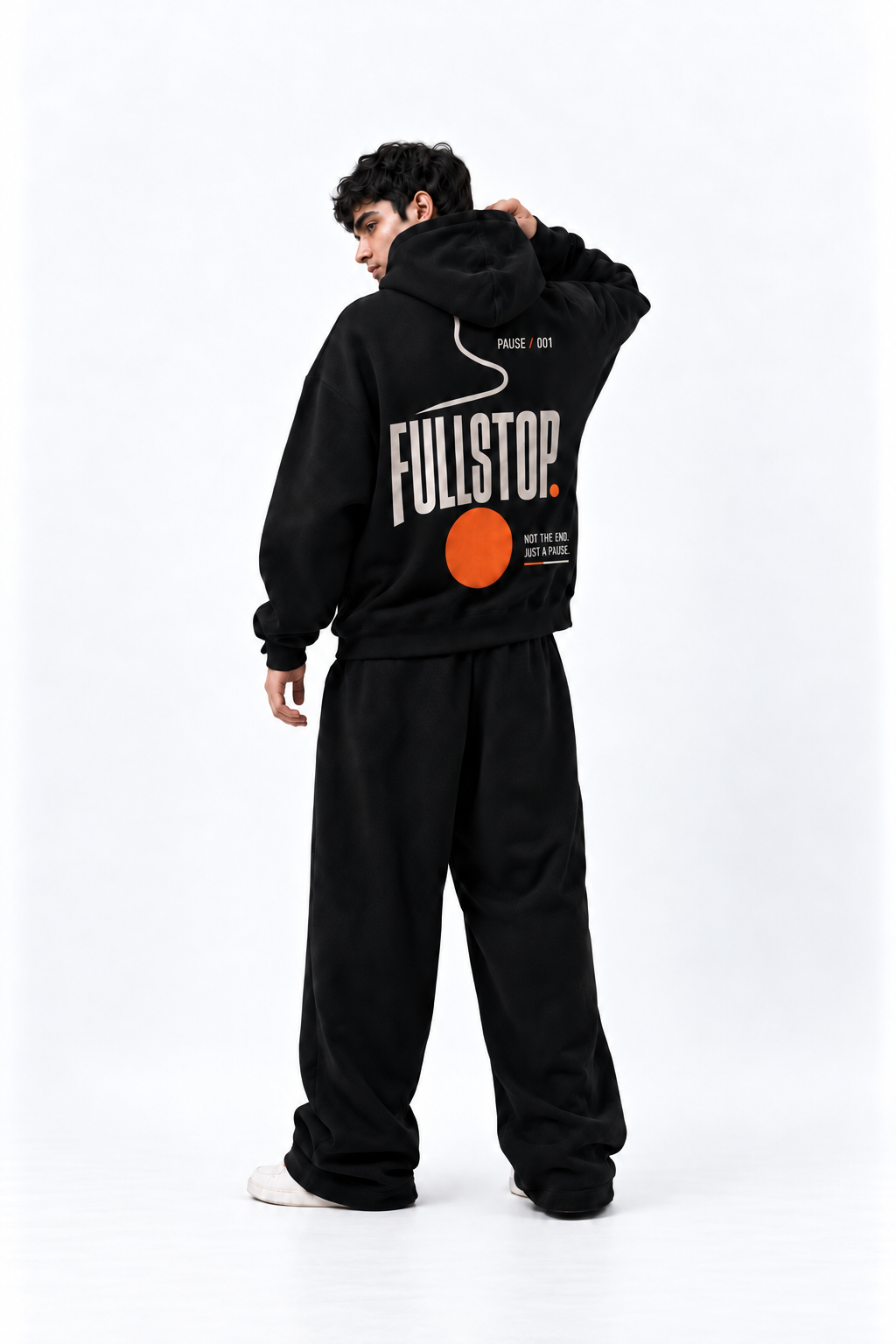 Black Pause-001 Hoodie