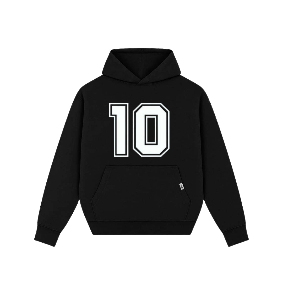 10 Black Hoodie