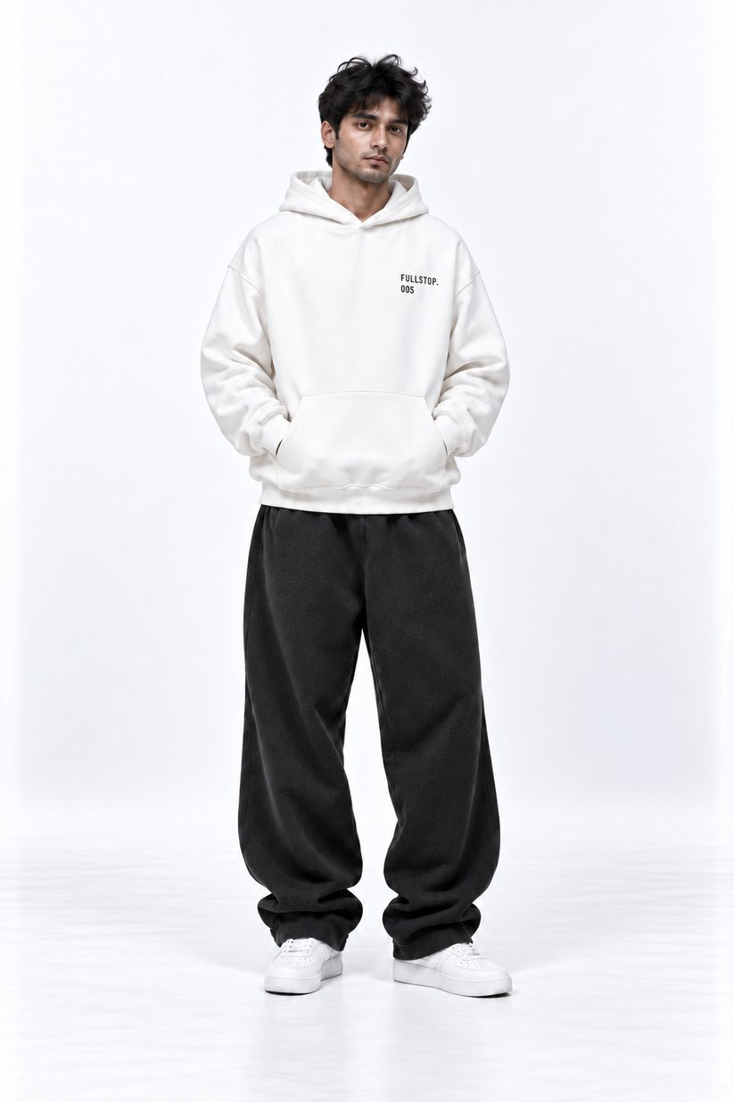White Night Messenger Hoodie