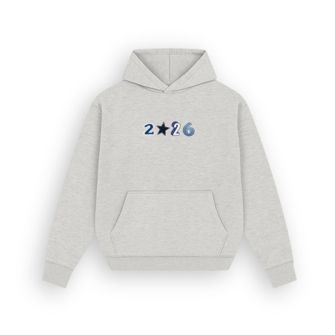 2026 Heather Grey Hoodie